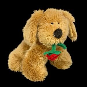 Russ Berries Spunky Rose Brown Tan Puppy Dog 8 In Plush Soft Toy Tag Removed